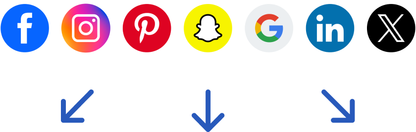 Events.com Social Media Multi-Channel Marketing Campaign Icons
