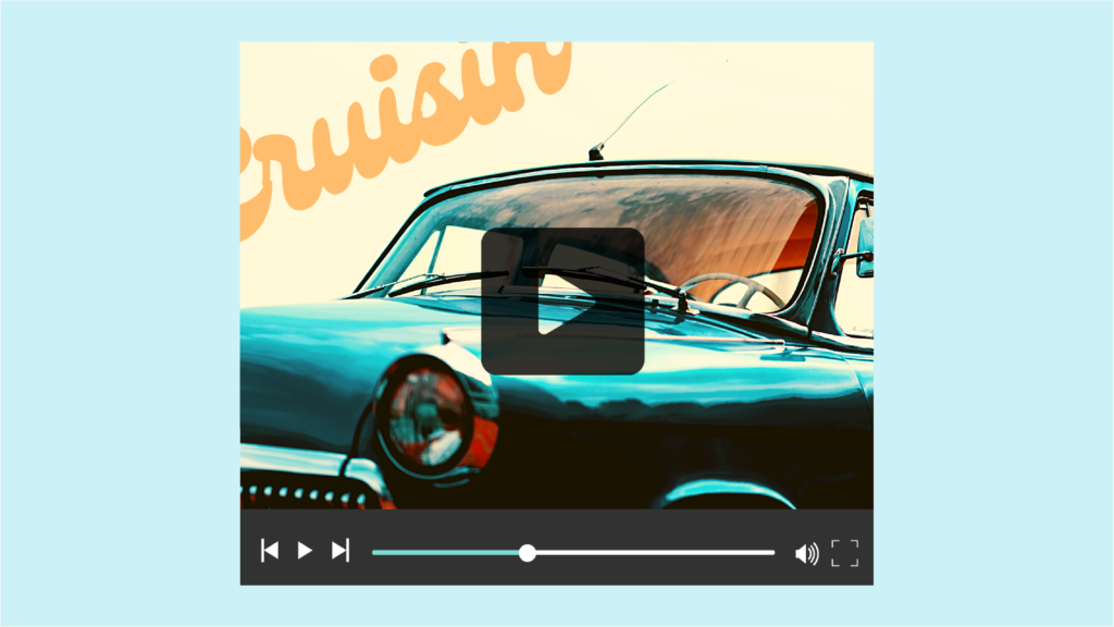 Example of the thumbnail image of a video ad 