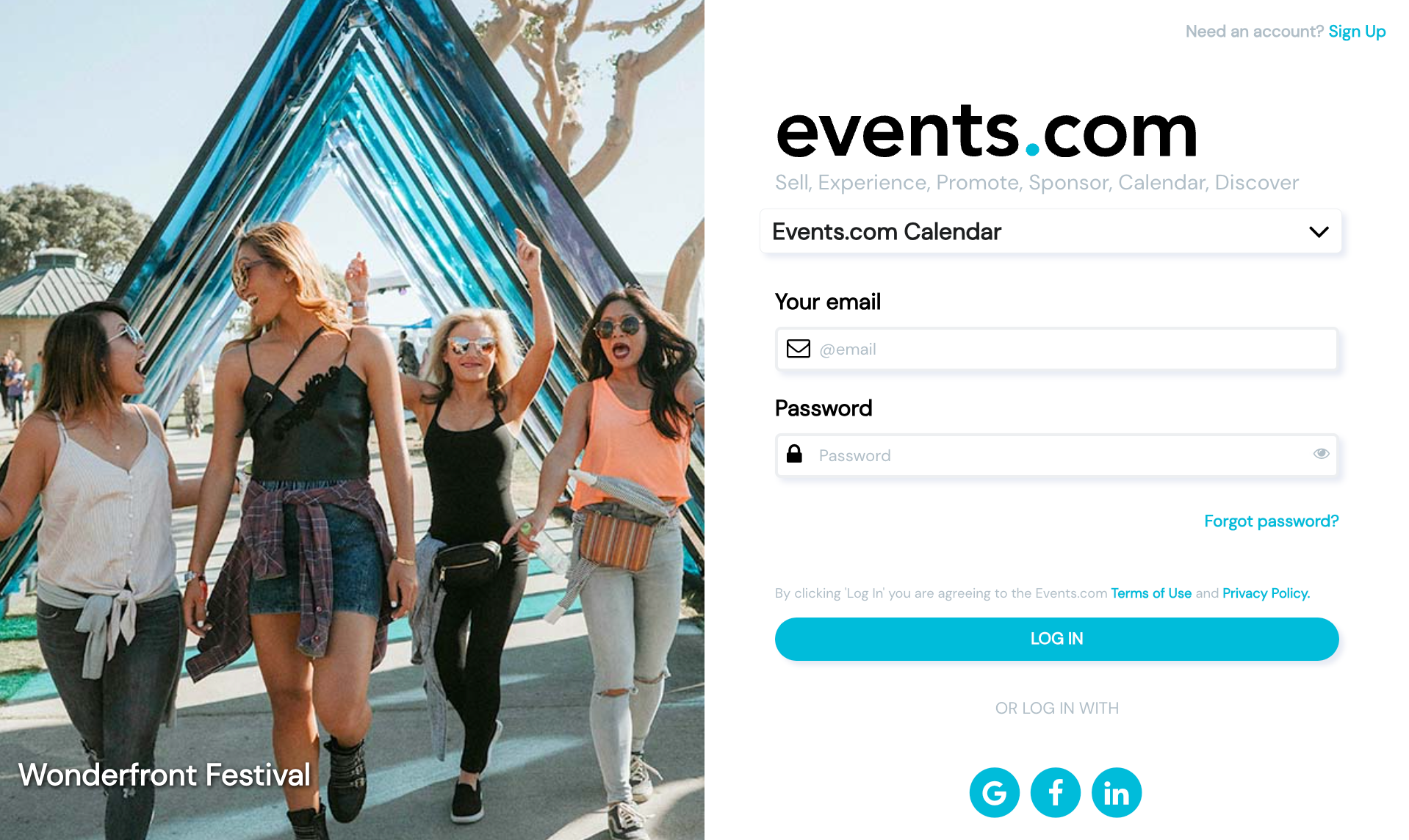 Events.com Calendar Login