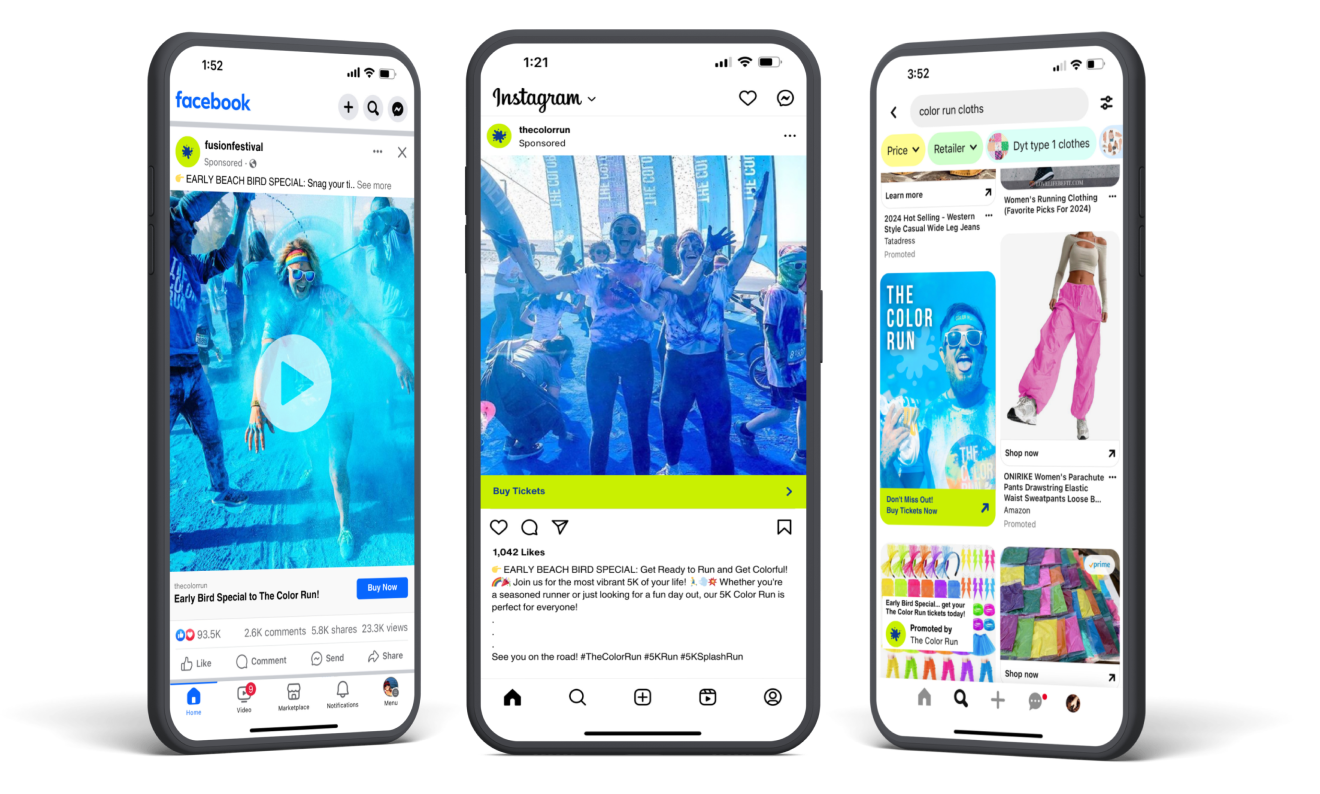 Events.com Digital Marketing Campaigns displayed on various devices.