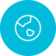 Worldwide support icon