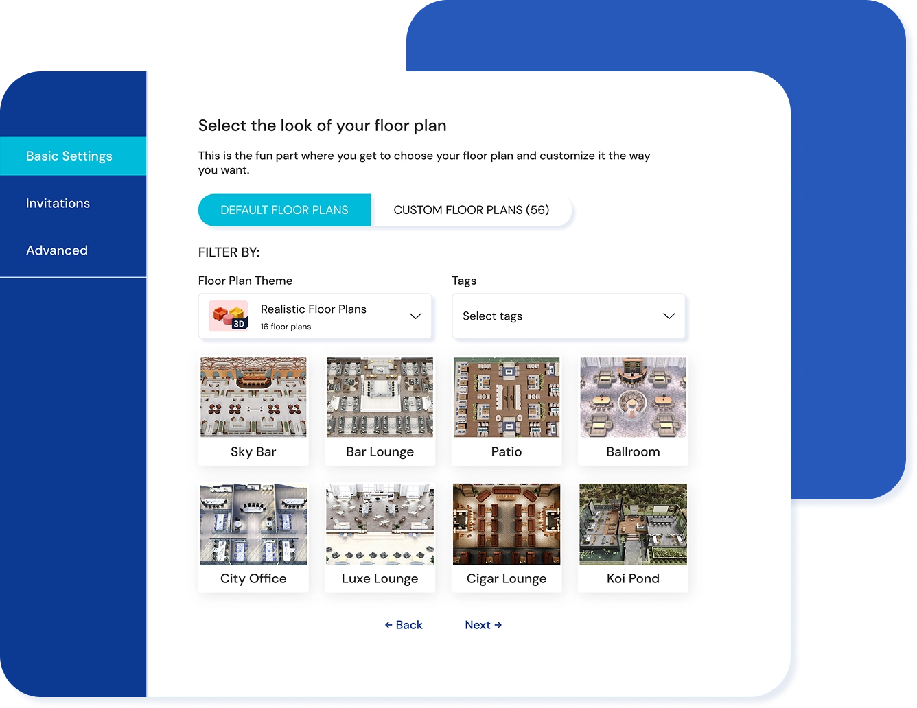 Events.com Virtual setup.